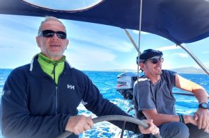 Andreas und Winni auf einem Charter-Törn